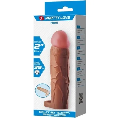 Hani Penishülle Mit 5cm Verlängerung Braun – Pretty Love