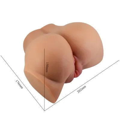Emilia Ass Vibrator Mit Vagina Und Anus Fleisch – Crazy Bull