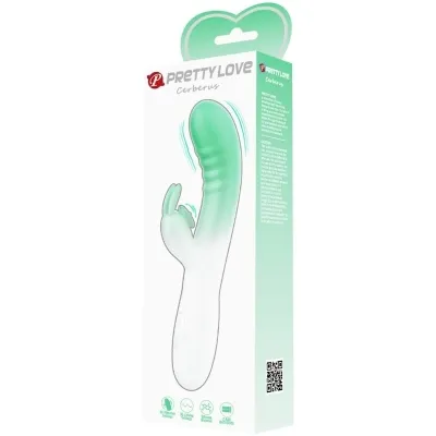 Cerberus Rabbit Vibrator 3o Vibrationen Grün | Pretty Love