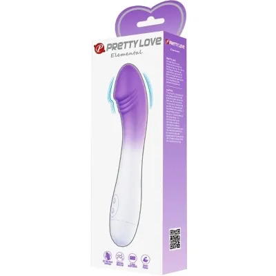 Elemental G-Spot Vibrator, 30 Vibration Modes, Purple | Pretty Love