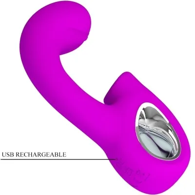 Sibel Sibel G-Spot Vibrator + Clit Stimu 10 Modes Purple | Pretty Love