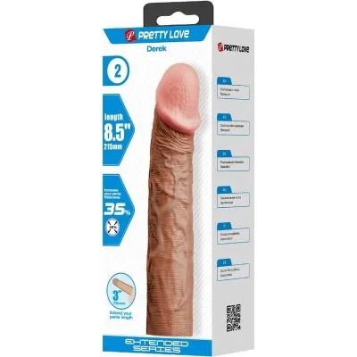 Derek Penishülle Mit 7.6cm Verlängerung Braun – Pretty Love