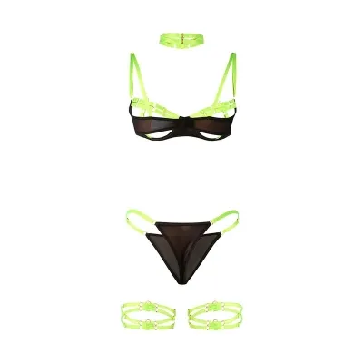 Bra Set Fluorescent Green L/XL – Subblime