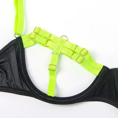 Bra Set Fluorescent Green L/XL – Subblime