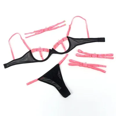 Bra Set Fluorescent Pink S/M – Sublime