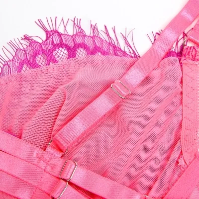 Lace Bra Set in Pink and Purple, L/XL – Subblime