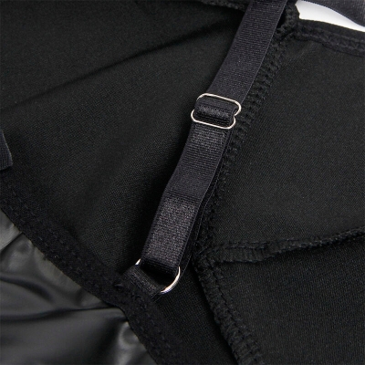 SUBBLIME - 955373 KLEID MIT SCHWARZEN LEDERTRÄGERN S/M