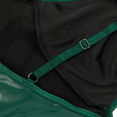 SUBBLIME - 955434 KLEID MIT GRÜNEN LEDERTRÄGERN S/M