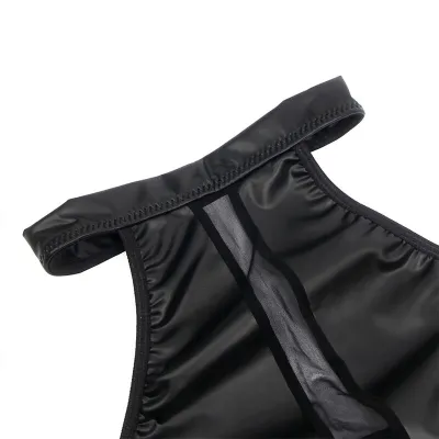 Neckholder-Kleid Mit Transparenzen Schwarz S/M – Subblime
