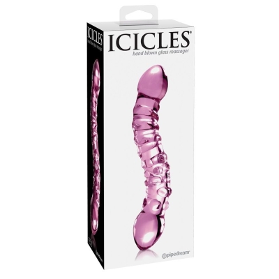No. 55 Handgeblasener Glasdildo | Icicles