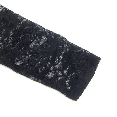 Long-sleeved dress with black lace L/XL – Subblime