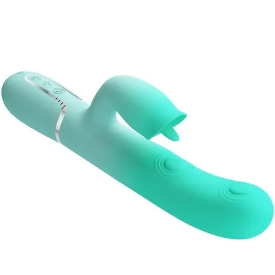 Gigi Multifunktions-Rabbit-Vibrator Aquagrün | Pretty Love