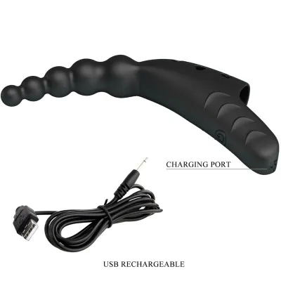 Jordin Finger Vibrator 10 Modes Black | Pretty Love