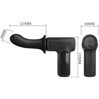 DJ Doctor Massager 5 Settings Black | Pretty Love