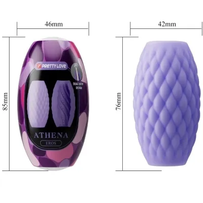 Athena Eros Silicone Masturbator Purple – Pretty Love
