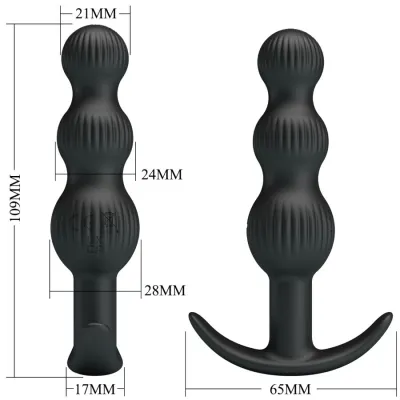 Sidney Anal Vibrator 10 Modes Black | Pretty Love