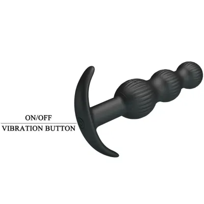 Sidney Anal Vibrator 10 Modes Black | Pretty Love