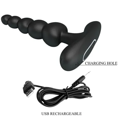 Sidney Anal Vibrator 10 Modes Black | Pretty Love