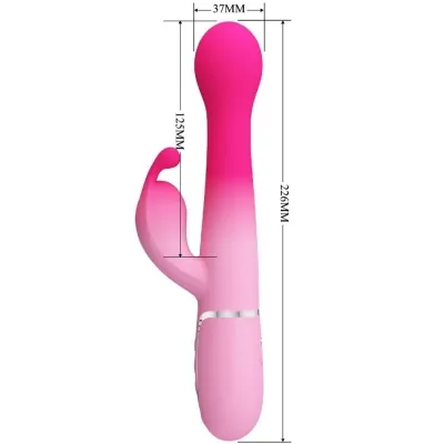 Dejon 3 In 1 Multifunktions-Rabbit-Vibrator Rosa | Pretty Love