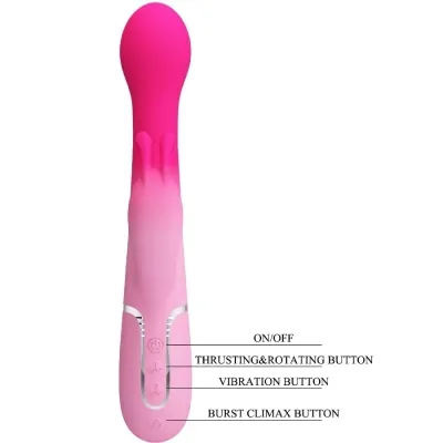 Dejon 3 In 1 Multifunktions-Rabbit-Vibrator Rosa | Pretty Love