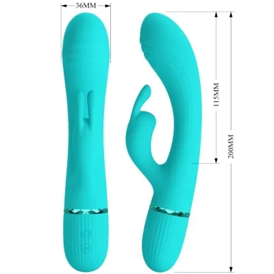 Scocco Vibrator Rabbit Turquoise | Pretty Love
