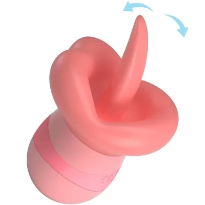 Kylee Tongue-Clitoral Stimulator 10 Modes Nude Pink | Pretty Love