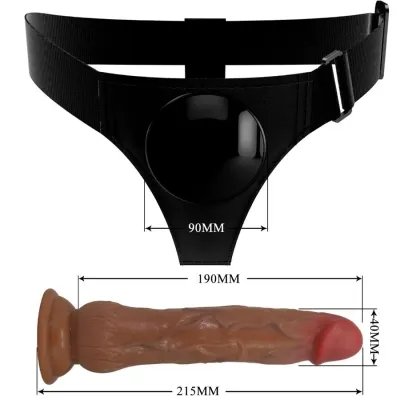 Kyton Universal Harness With Squirting Dildo 19cm Brown – Pretty Love