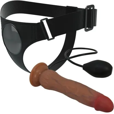 Kyton Universal Harness With Squirting Dildo 19cm Brown – Pretty Love