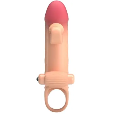 Vibrating Penis Sleeve Natural – Romance