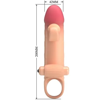 Vibrating Penis Sleeve Natural – Romance