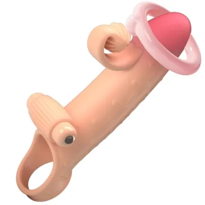 Vibrating Penis Sleeve Natural – Romance