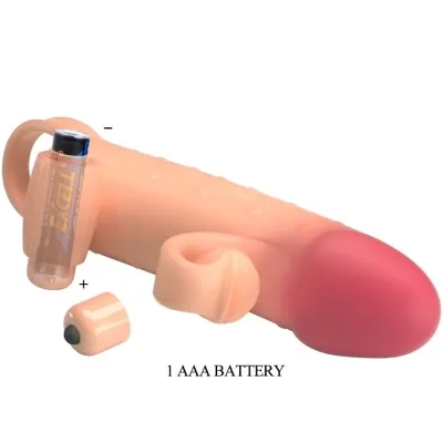 Vibrating Penis Sleeve Natural – Romance