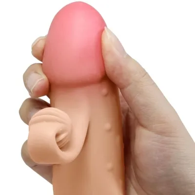Vibrating Penis Sleeve Natural – Romance
