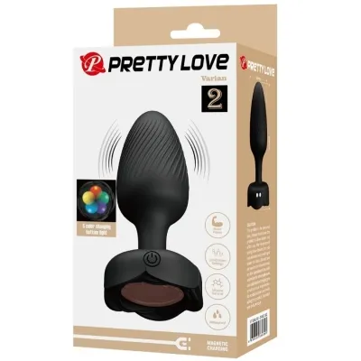 Varian Anal Plug with LED Light Black 10.8cm – Pretty Love