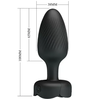 Varian Anal Plug with LED Light Black 10.8cm – Pretty Love