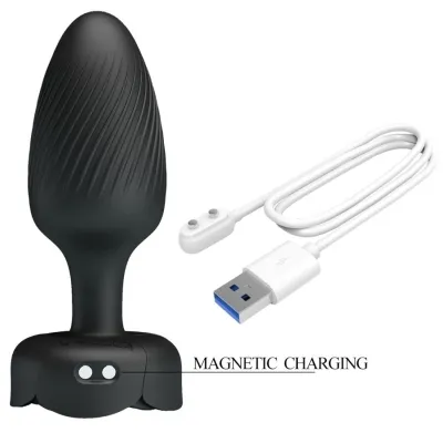Varian Anal Plug with LED Light Black 10.8cm – Pretty Love