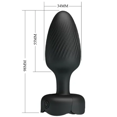Osborn Anal Plug Mit Led Licht Schwarz 9.8cm – Pretty Love