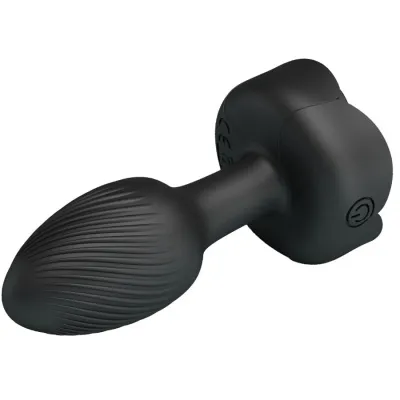 Olman Anal Plug with LED Light Black 8.8cm – Pretty Love