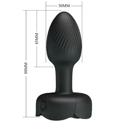 Olman Anal Plug with LED Light Black 8.8cm – Pretty Love