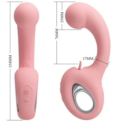 Erynnyes G-Spot Vibrator + Clit Stimu 10 Modes Pink | Pretty Love
