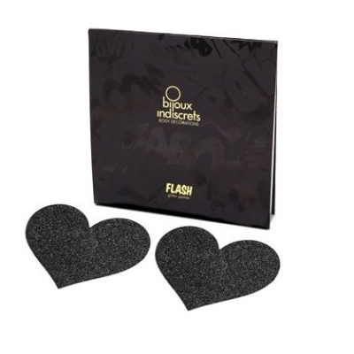 Pezoneras Flash Corazón Schwarz | Bijoux
