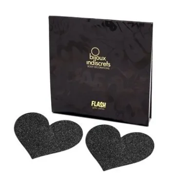 Pezoneras Flash Corazón Schwarz – Bijoux