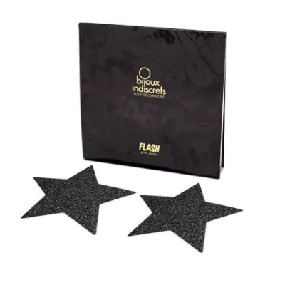 Pezoneras Flash Estrella Negra – Bijoux