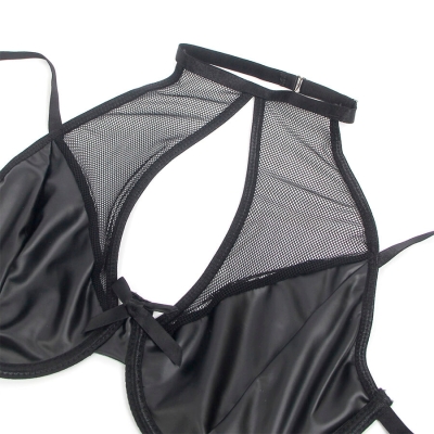 SUBBLIME - 957599 LEDER-BH UND ROCK-SET SCHWARZ L/XL