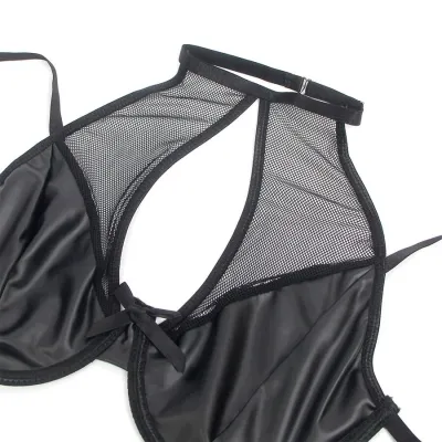 Leather Bra and Skirt Set Black L/XL – Subblime