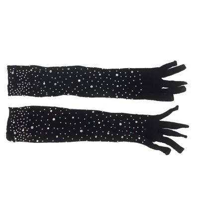 957469shine Transparent Gloves Black S/M – Subblime