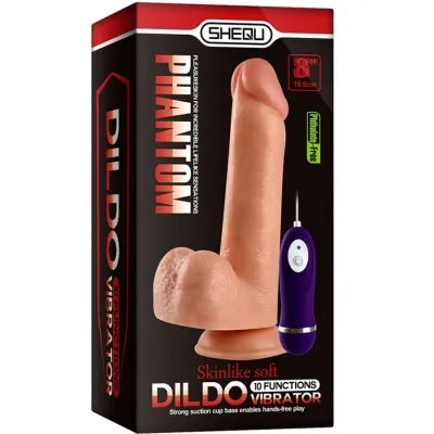 Adam Vibrator Dildo with Remote Control 21cm | Shequ