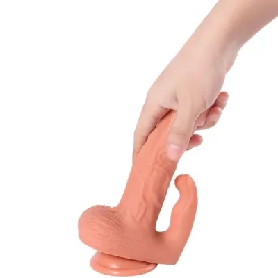 Hayden Dildo and Clitoral Stimulator with Vibration 16cm | Shequ