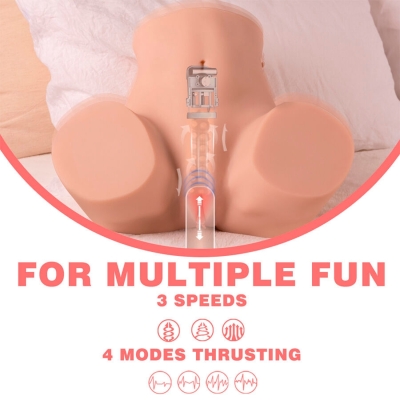 XISE - DANAE STOSSENDER REALISTISCHER VAGINA-MASTUBADOR MIT VIBRATION IN MEHREREN POSITIONEN