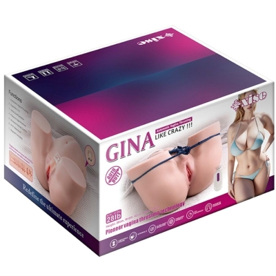 XISE - GINA MULTIPOSITION REALISTISCHER VAGINA-MASTURBATOR MIT VIBRATION UND FERNBEDIENUNG